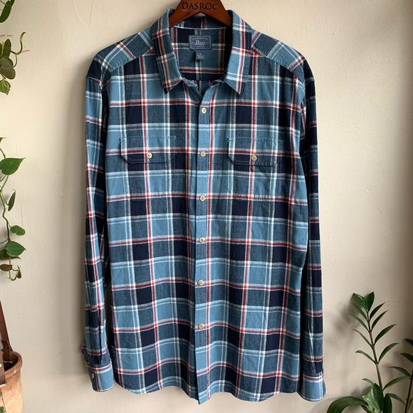 G.H. Bass & Co. Other - G. H. Bass & Co. log cabin plaid button down NWOT